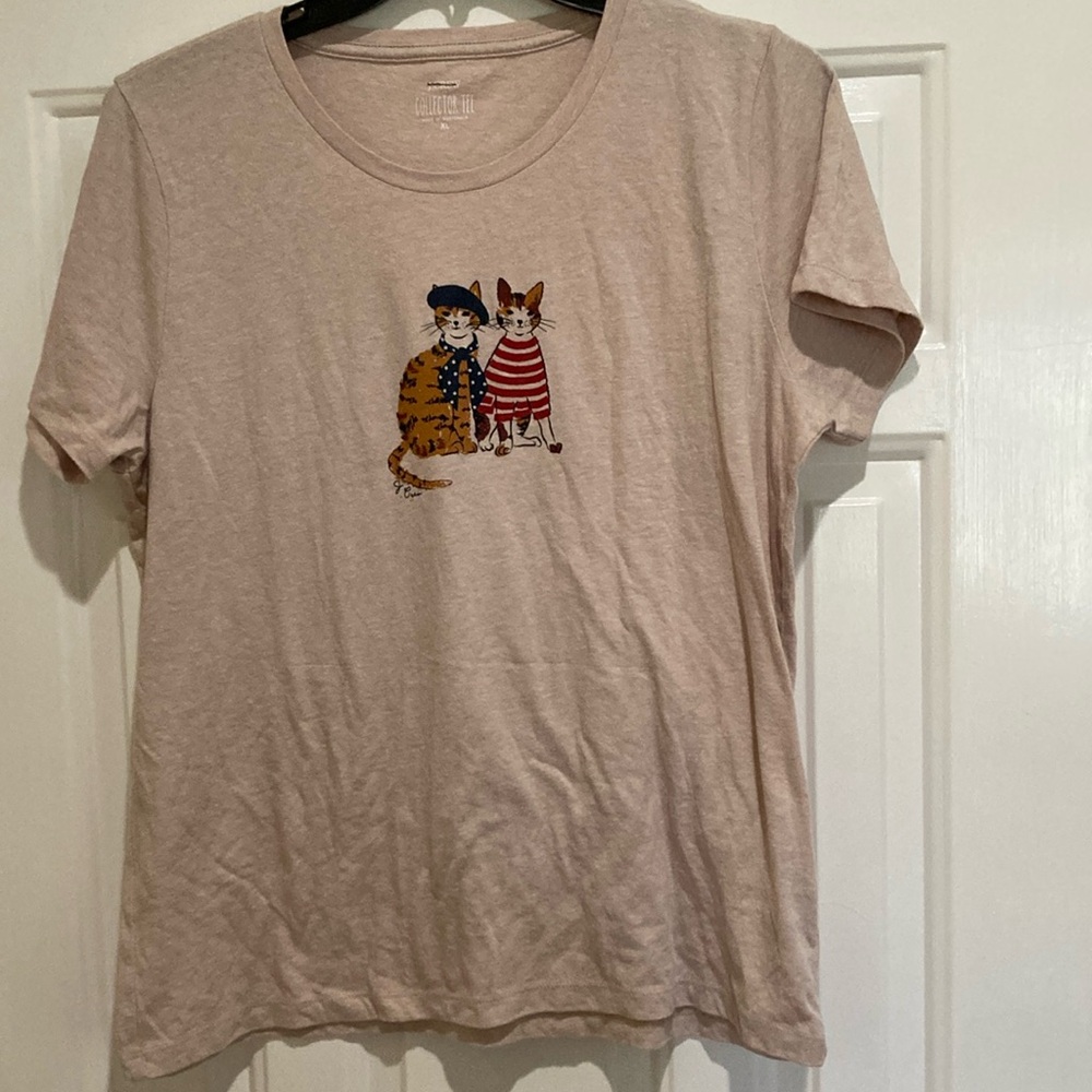 J Crew nwot collector cat tee